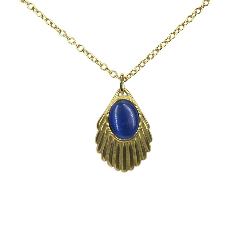 Venus lapis chain gold