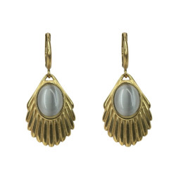 Venus dove earrings gold