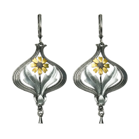 Arabella silver & gold earrings