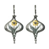 Arabella silver & gold earrings