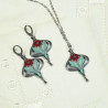 Arabella red Earrings sp