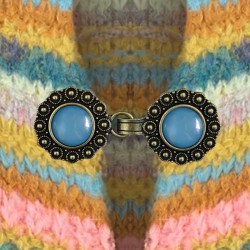 Vest clip bronze/blue