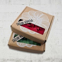 XL chiffon Stoffblume Night Blue