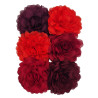 Chiffon Blumen Red-mix