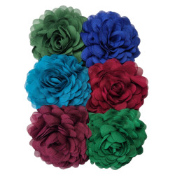 Chiffon Blumen set 14