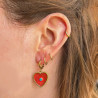 Je m'aime earrings bloodorange