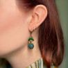 Alice earrings blue glass