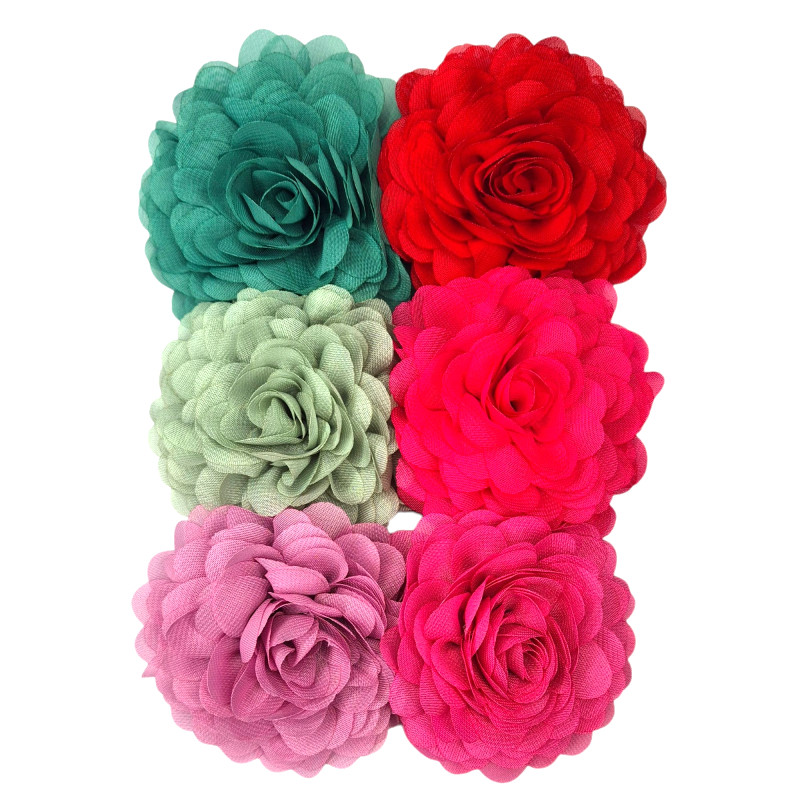 Chiffon flowers set 6