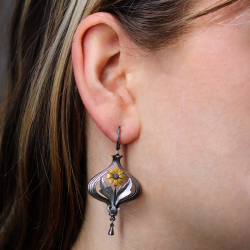 Arabella silver & gold earrings