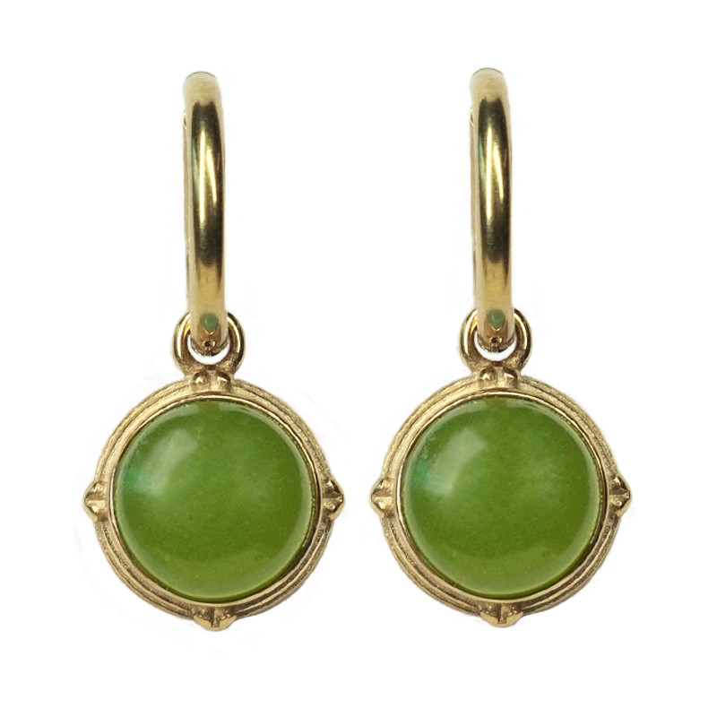 Saga moss earrings gp