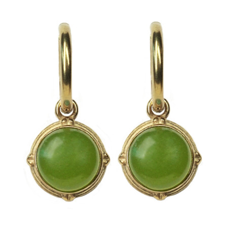 Saga moss earrings gp