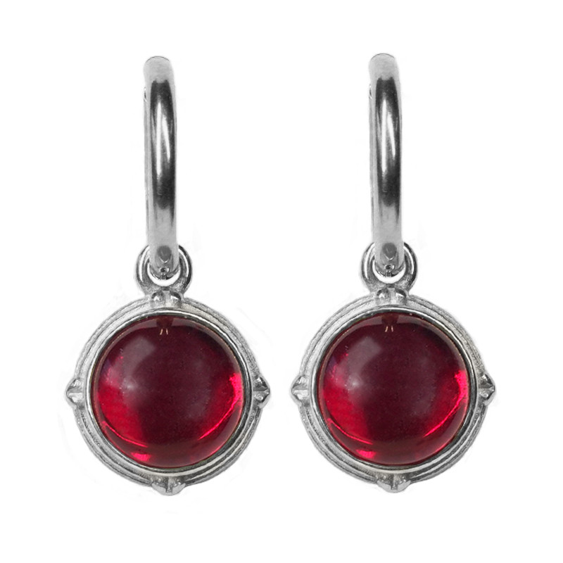 Saga Ruby earrings