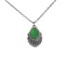 Venus emerald chain silver