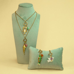 Yellow Koi Charm Necklace