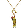 Yellow Koi Charm Necklace