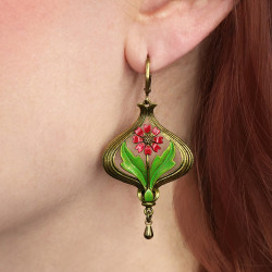 Arabella red Earrings