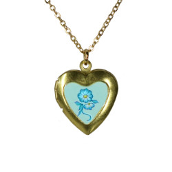 Aqua Flower Medaillon