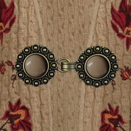 Vestclip bronze & soft brown