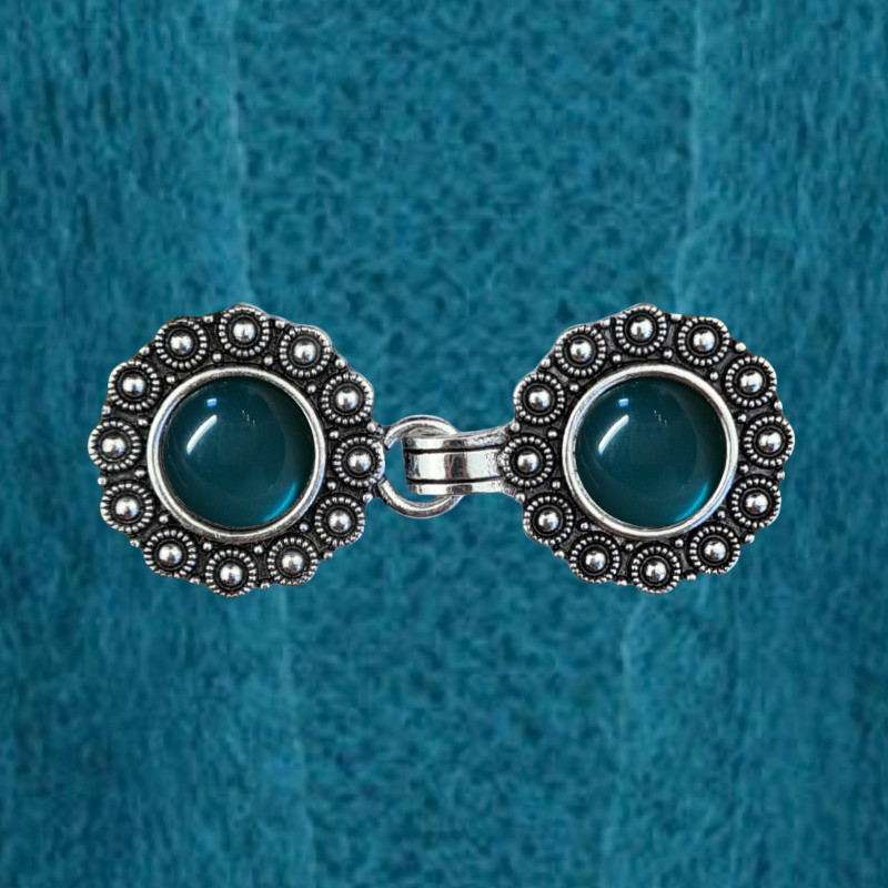 Vest clip silver & dragonfly