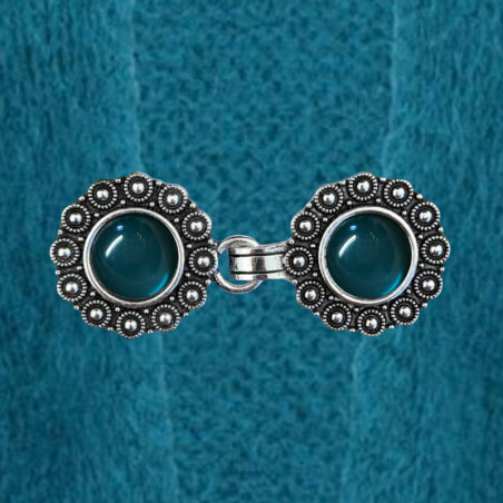 Vest clip silver & dragonfly