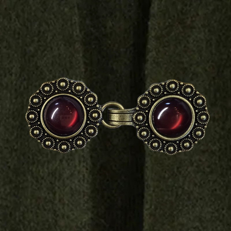 Vestclip bronze & maroon