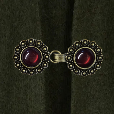 Vestclip bronze & maroon