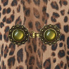 Vest clip gold & moss