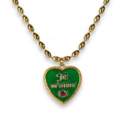 Je m'aime chain Emerald