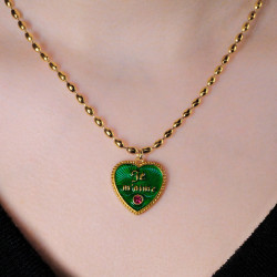 Je m'aime chain Emerald