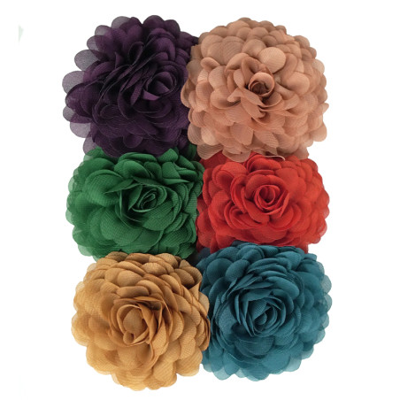 Chiffon flowers set 13
