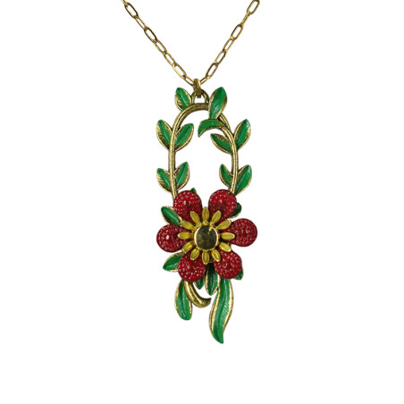 Prosper Green & Dark Red Chain