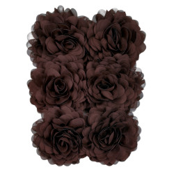 Coffee chiffon corsage