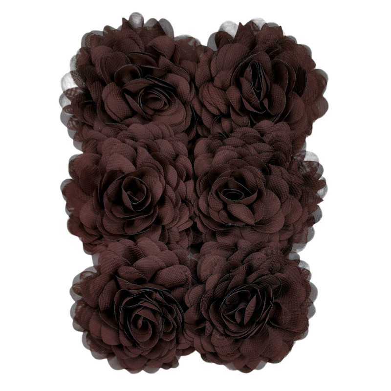 Coffee chiffon corsage