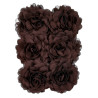 Coffee chiffon corsage