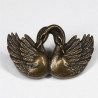 Swan Vest clip Bronze