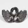 Swan Vest clip Pewter