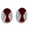 Garbo Maroon Silver