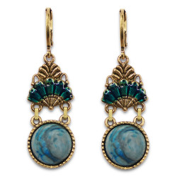 Alice aqua vintage glass