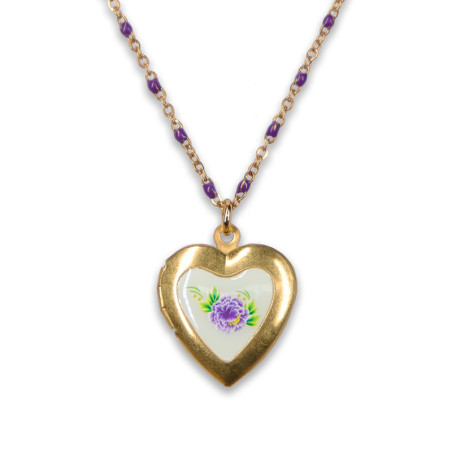 Medaillon Mint & Purple