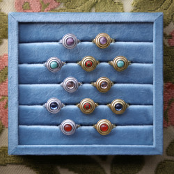 Ring Mia Greyblue Gold