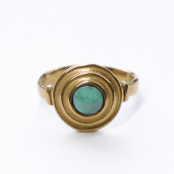 Ring Mia Aqua Marble Gold