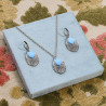 Venus Aqua Chain Silver