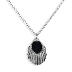 Venus Black Chain Silver