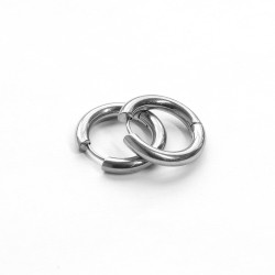 Basic hoops silver/big