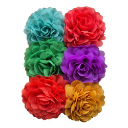 Chiffon flowers set 18