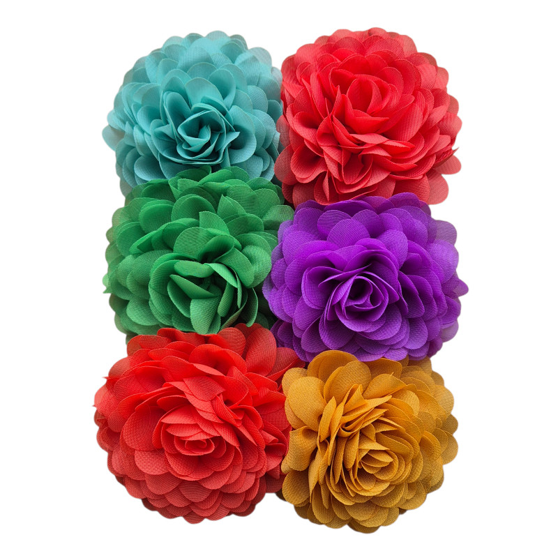 Chiffon flowers set 18