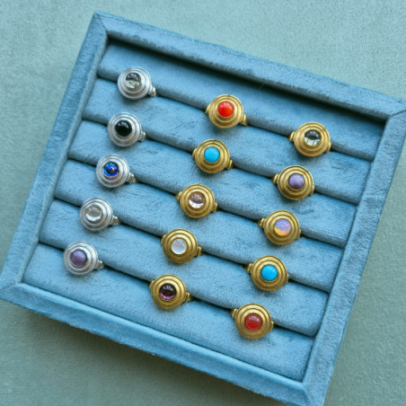 Assorted Mia Rings and display