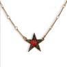Vintage Charm Red Rosy Star