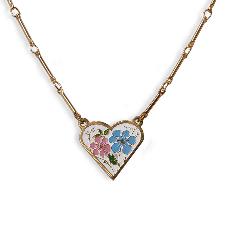 Vintage Charm Little Flower Heart