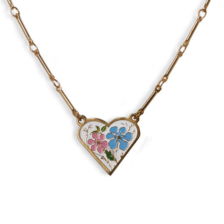Vintage Charm Little Flower Heart